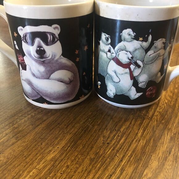 Vintage Coca-Cola Bear mugs  - Picture 4 of 4